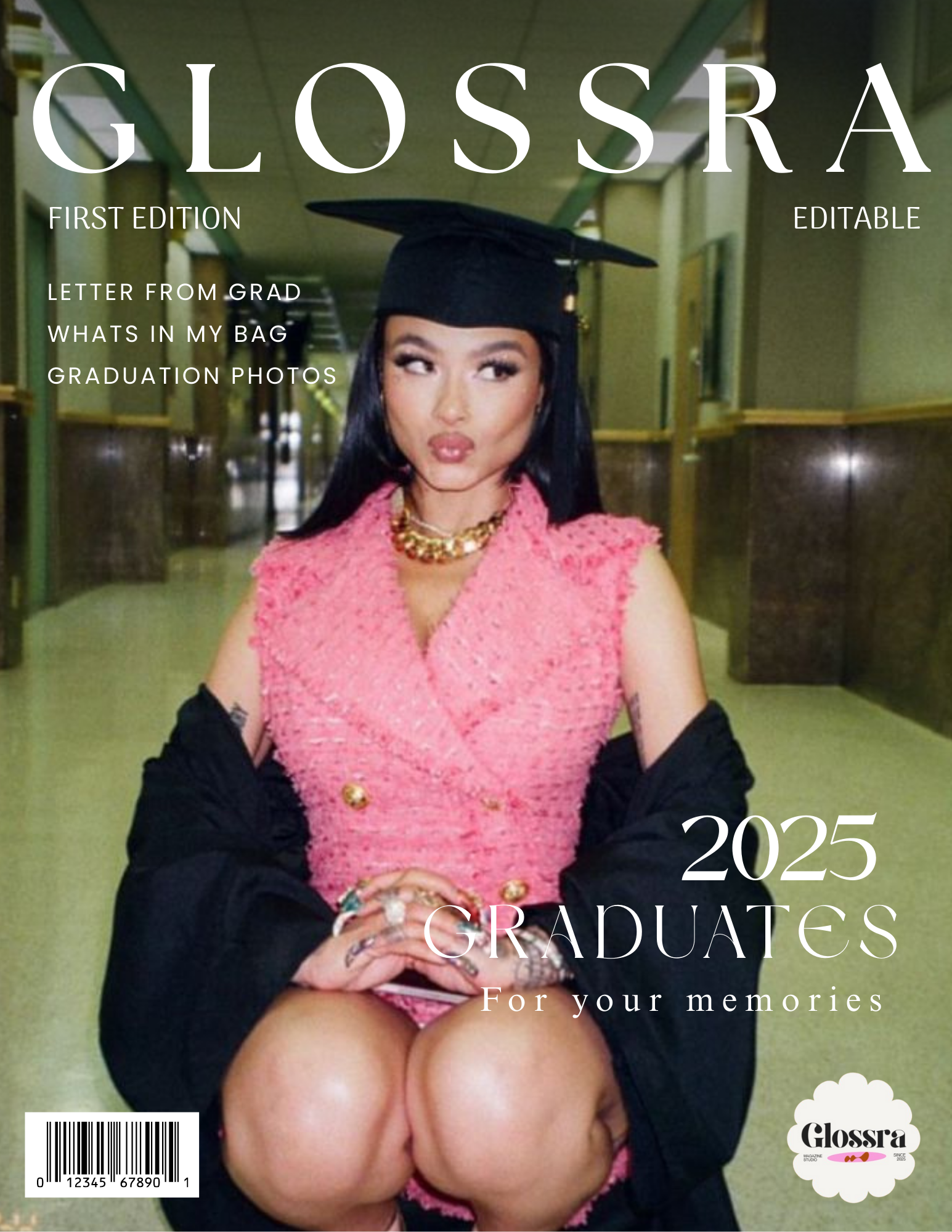 GLOSSRA Graduation Magazine Template