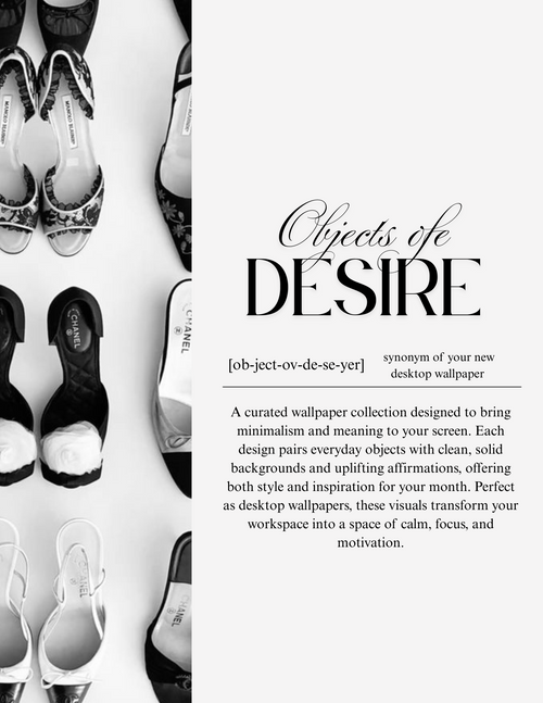 GLOSSRA Objects of Desire Desktop Wallpapers