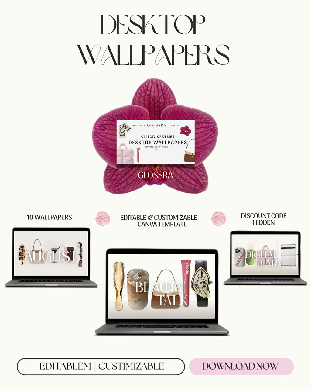 GLOSSRA Objects of Desire Desktop Wallpapers