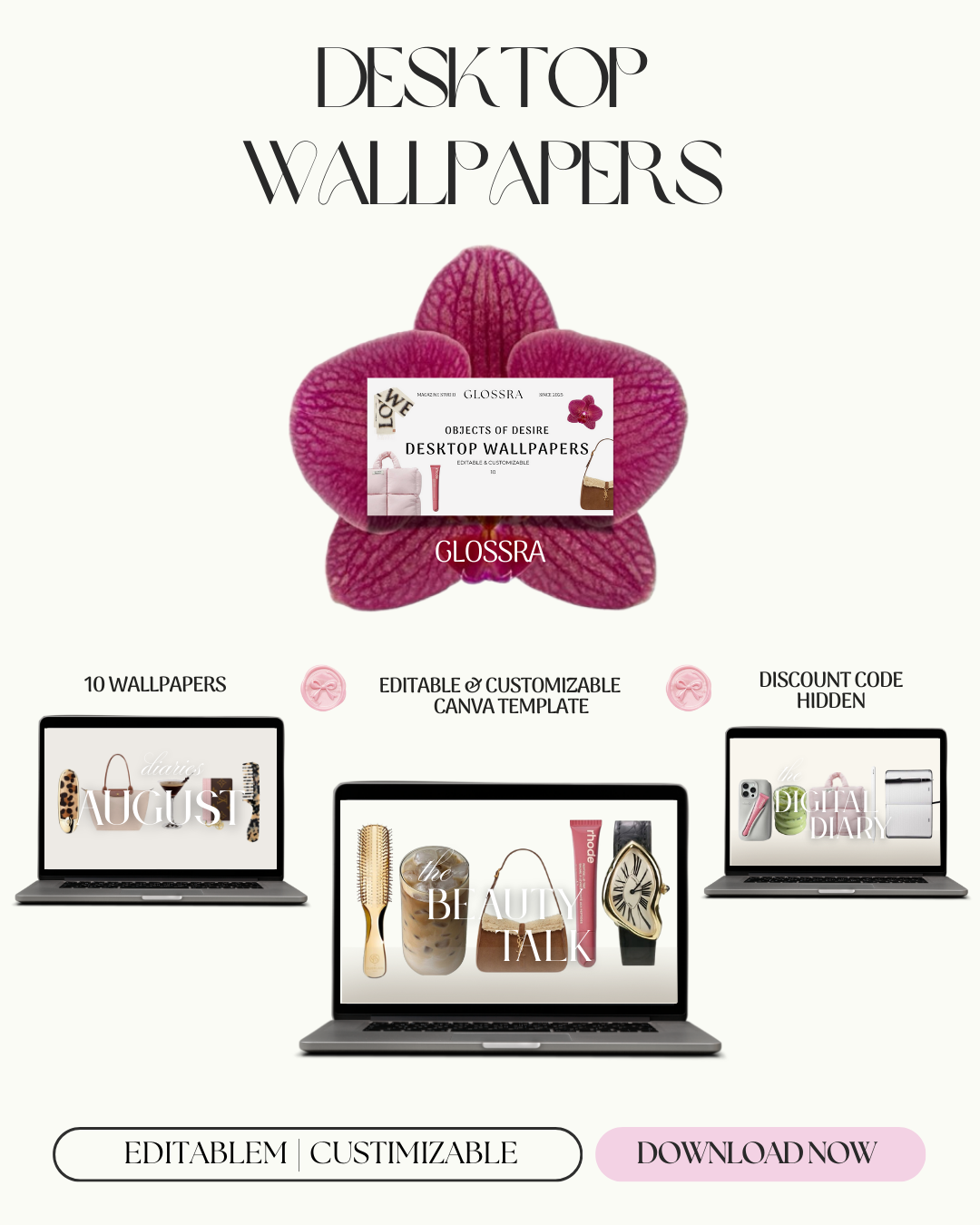 GLOSSRA Objects of Desire Desktop Wallpapers