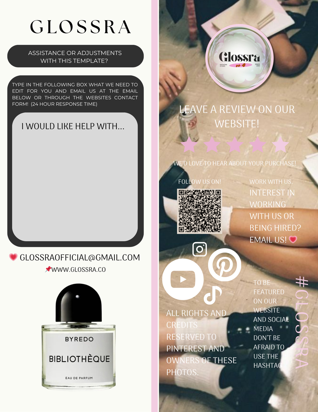 GLOSSRA Graduation Magazine Template