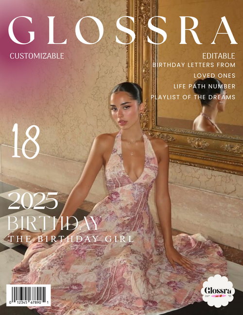 GLOSSRA Birthday Girl Magazine Template