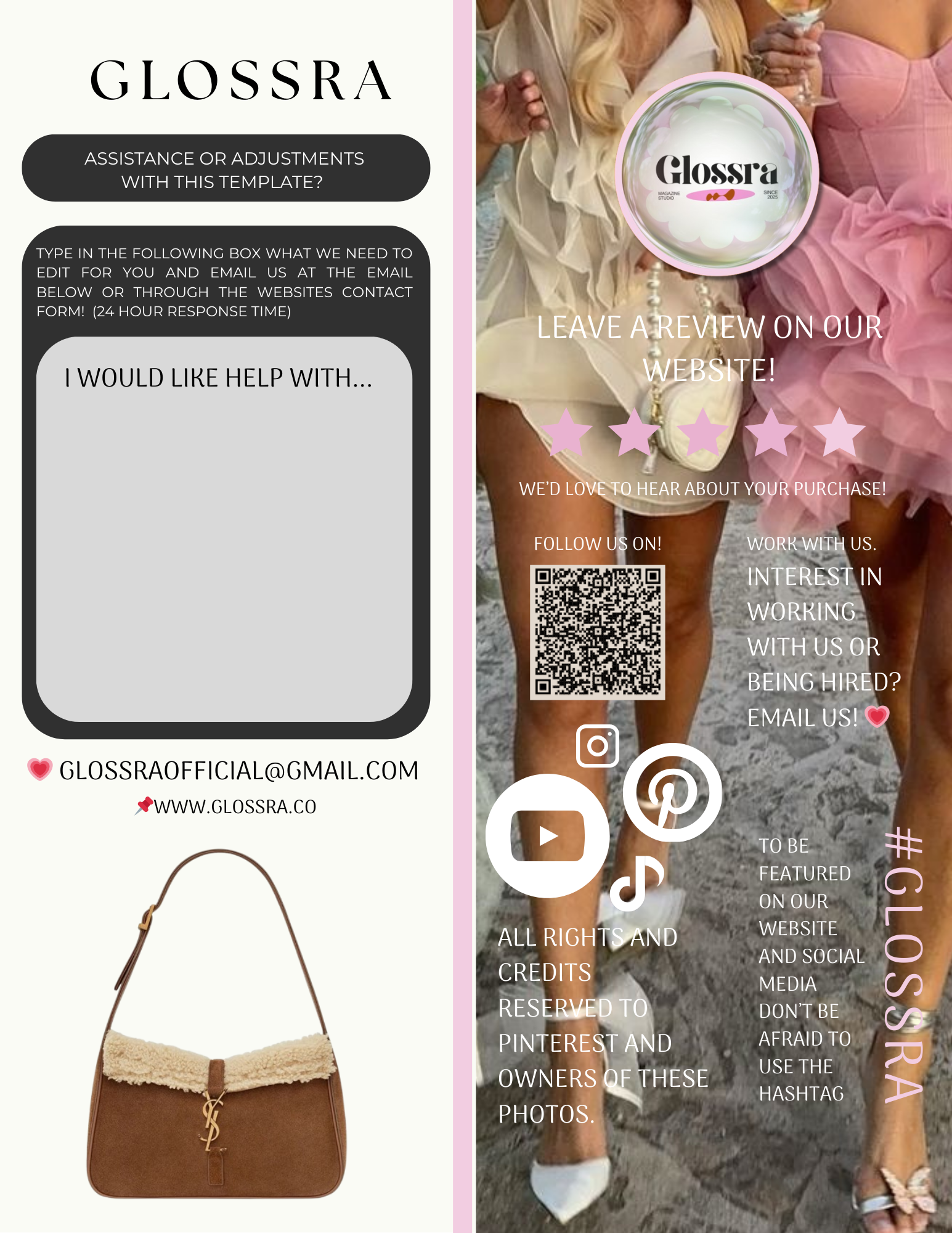 GLOSSRA Birthday Girl Magazine Template