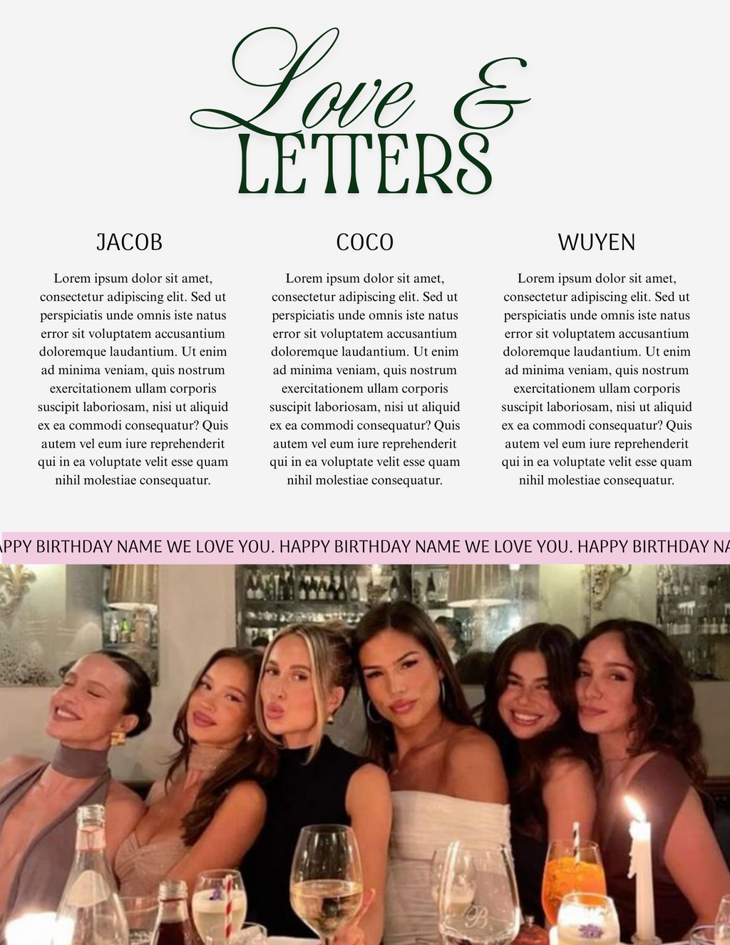 GLOSSRA Birthday Girl Magazine Template