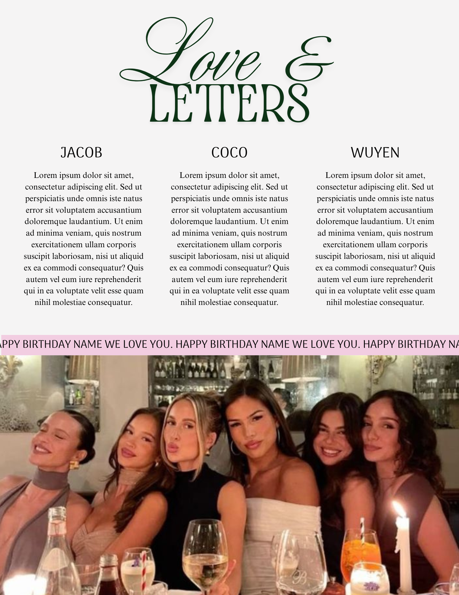 GLOSSRA Birthday Girl Magazine Template